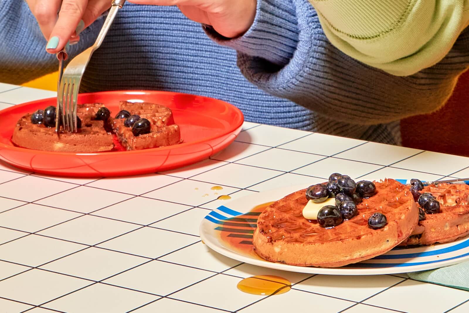 Blueberry Protein Waffles - Image 3